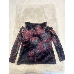 Rock Republic Womens Fairy Grunge Crushed‎ Velvet Top Size XL Whimsigoth Witchy